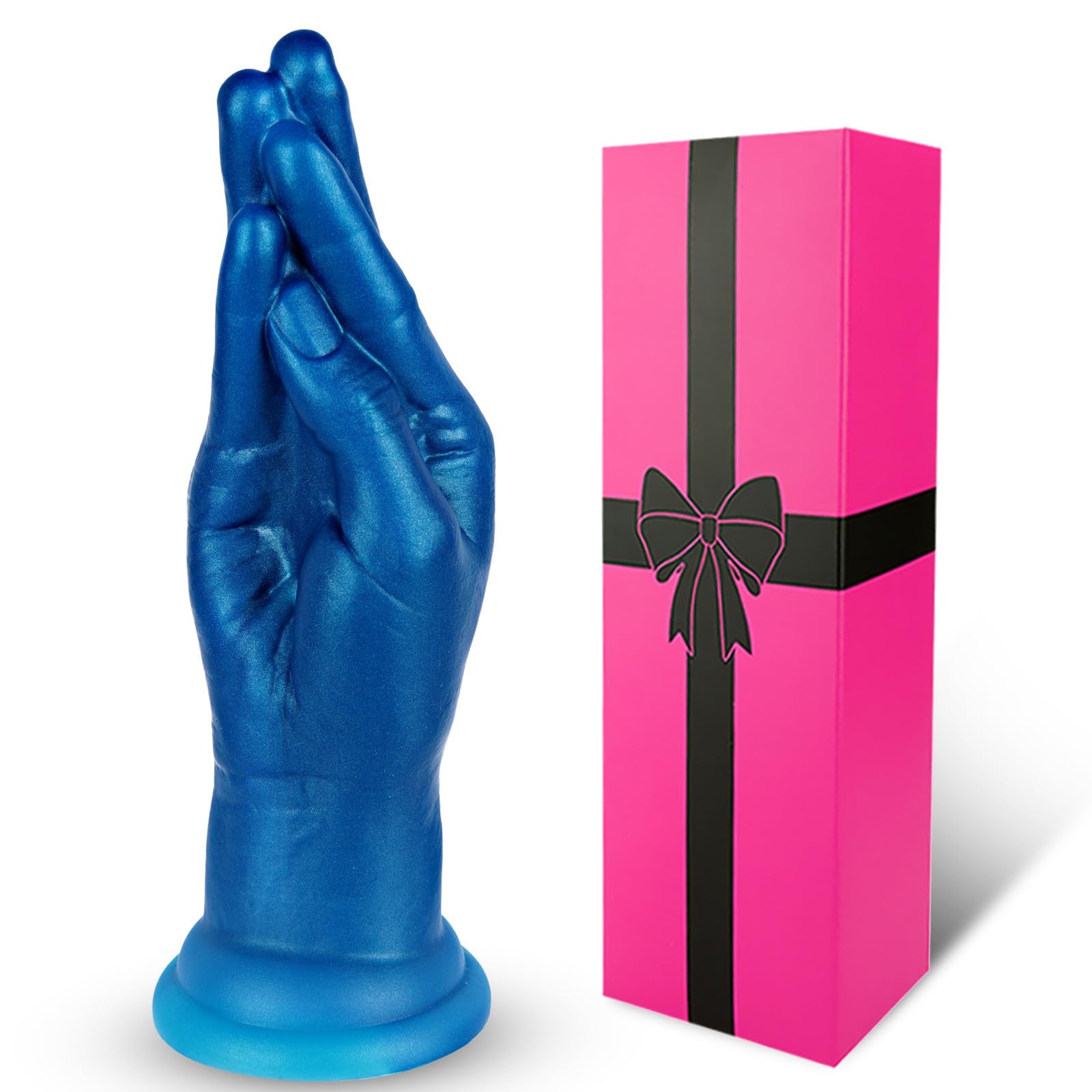 Tapón anal de silicona suave de 23 cm con forma de puño, masajeador de próstata, tapón anal extra grueso con ventosa, dilatador anal de fantasía, juguete erótico para mujeres