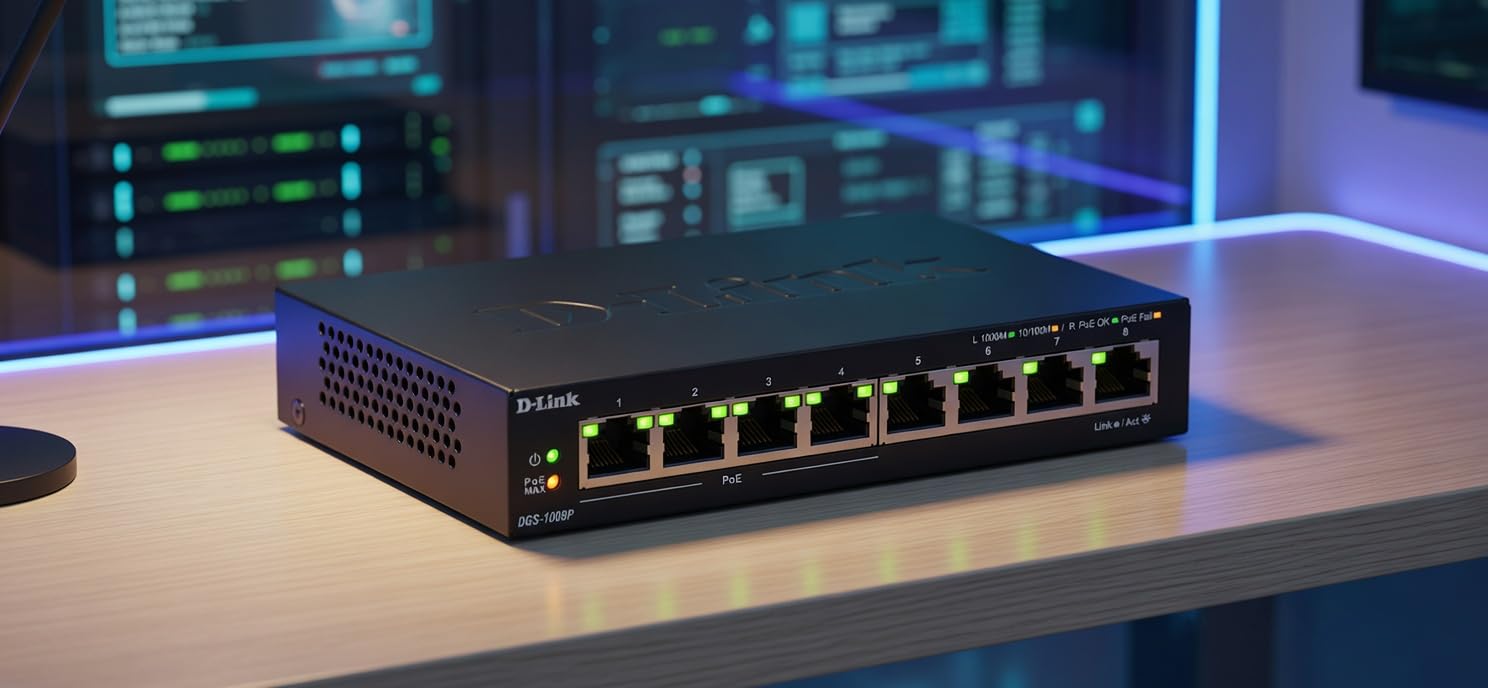 Amazon.co.jp: D-Link DGS-1008P 8-Port Gigabit Unmanaged Desktop