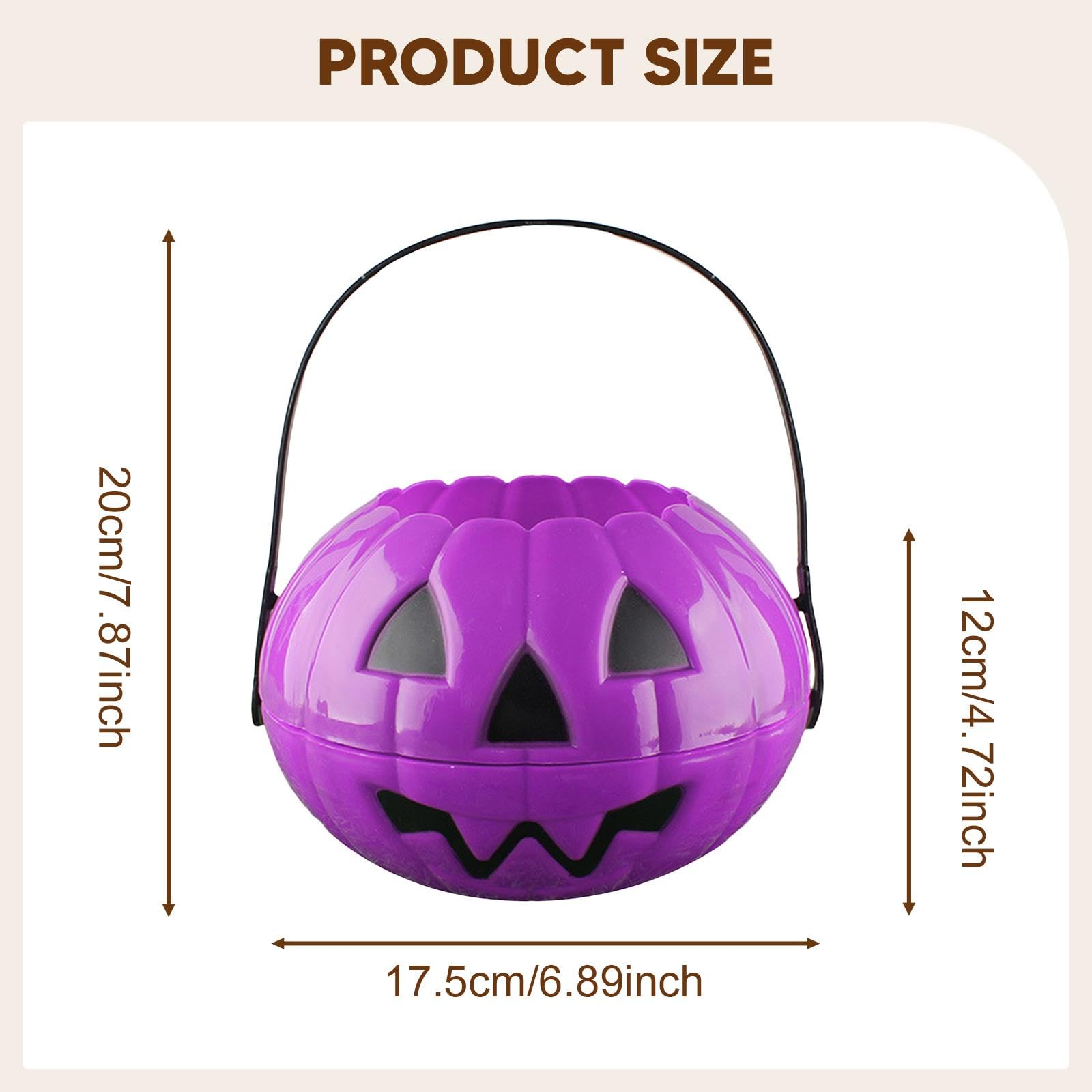 Amazon.co.jp: Shamiina ハロウィン パンプキン キャンディバスケット