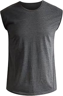 XIUH Men's Tank Top Tank Top Hooded Tank Shirt T-Shirt Tee Muscle Shirt Sleeveless Men's Tank Top Undershirt Sleeveless Tank Top Men's Hawaiian Print Tank Shirt Sport Tank Top Crew Neck Plain