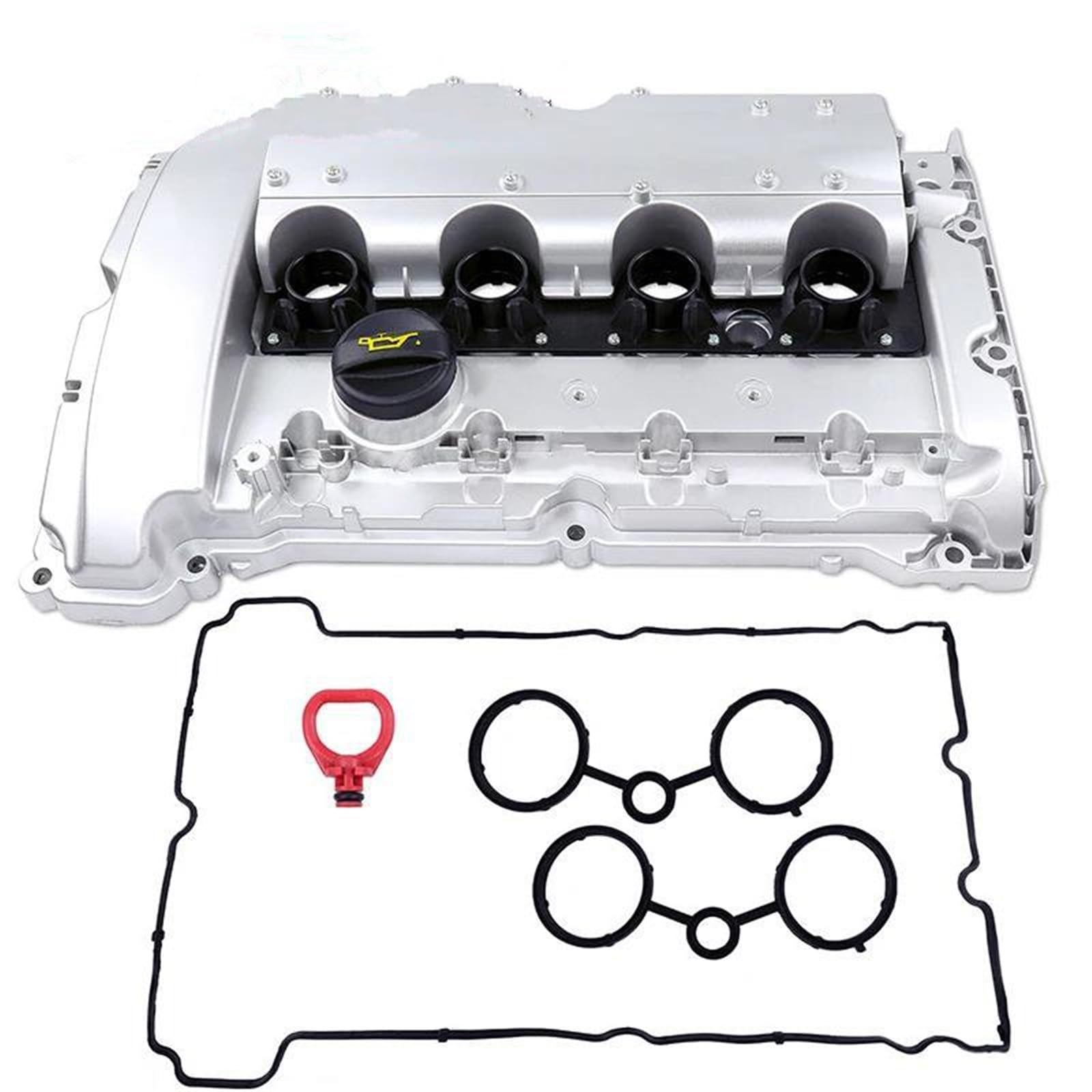 Coperchio valvola auto Coperchio Valvola Motore In Alluminio Con Guarnizione Per Mini Per Cooper JCW R55 R56 R57 R58 R59 N14 1.6L 07-12 11127585907 V202178 Punterie Valvola Motore
