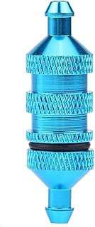 HSP RC Fuel Filter, RC Car Nitro Fuel HSP RC Nitro Engine Aluminum Alloy Nitro RC Fuel RC Oil Fuel Filter, for Upgrade Parts RC Model Car 1/8 1/10 Scale(blue)
