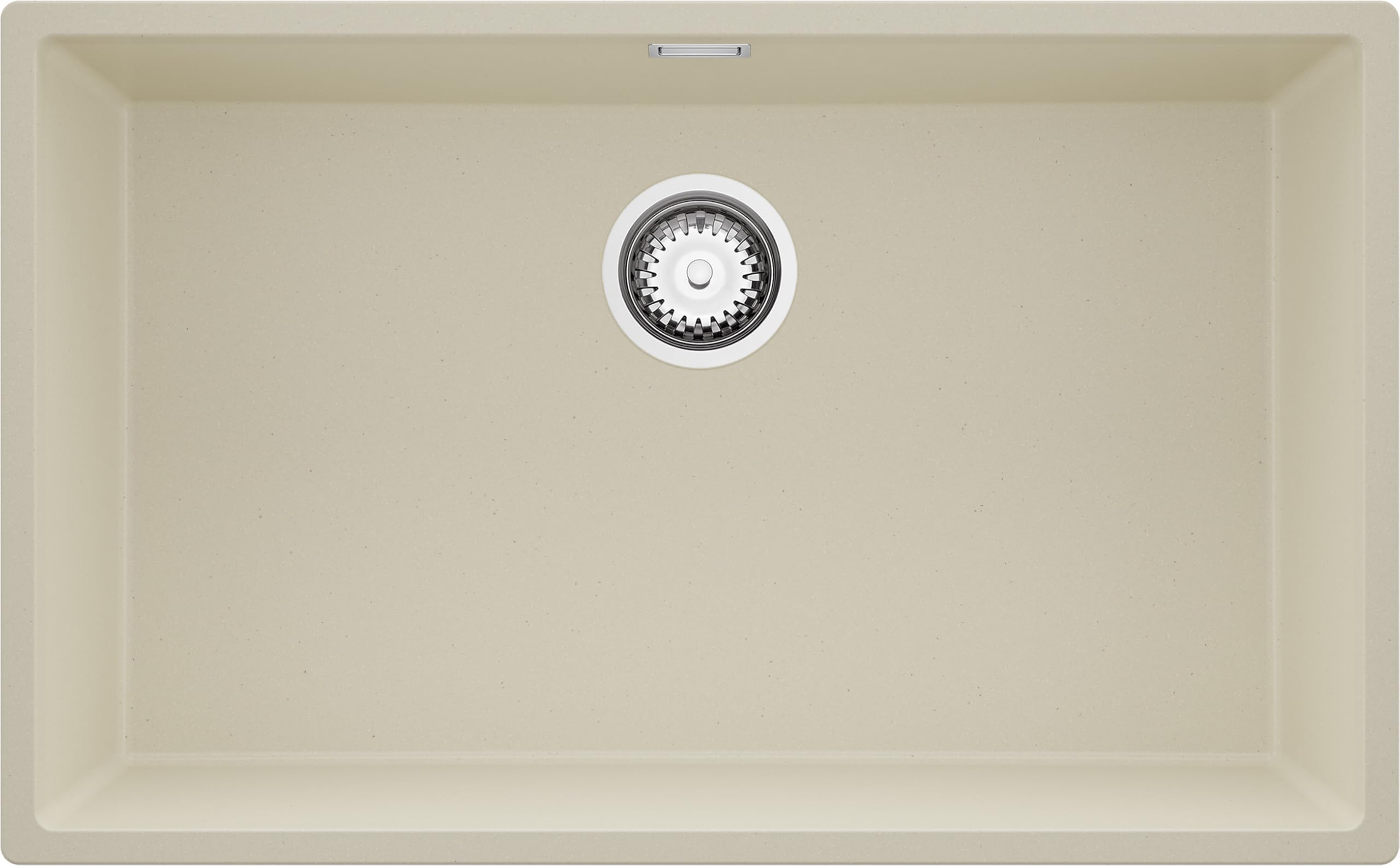 PRIMAGRAN Fregadero bajo Encimera al Mueble 80cm + Kit de desagüe, 76x47cm