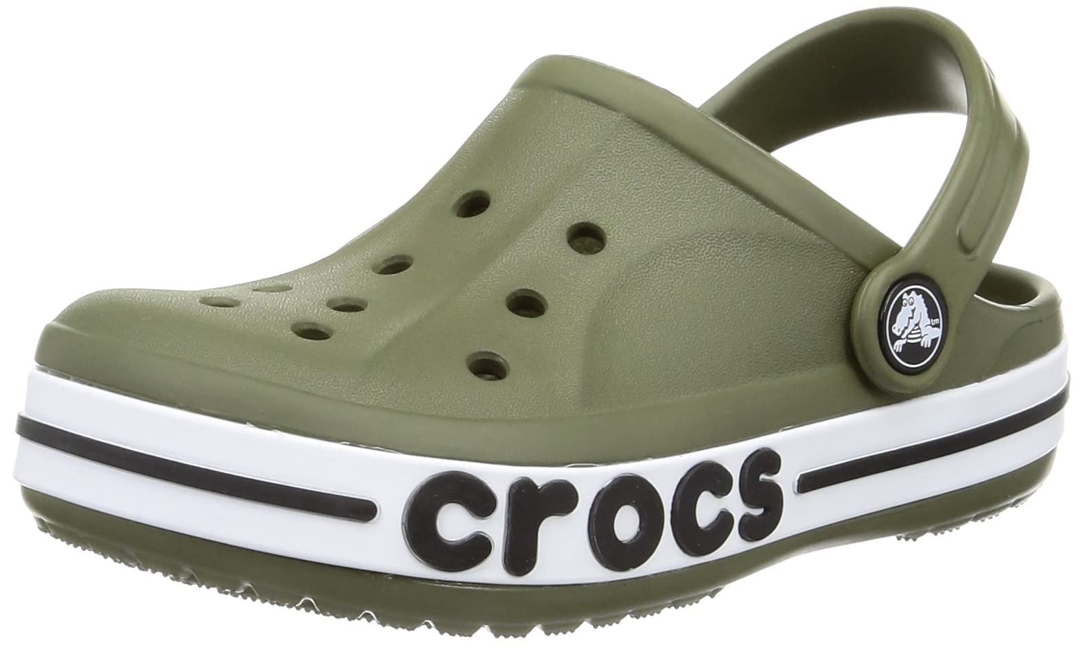 crocs Unisex-Child Bayaband Clog Army Green_N Clog - 5.5-6 Years, 13 Kids UK, 19 cms (C13) (207019-309)