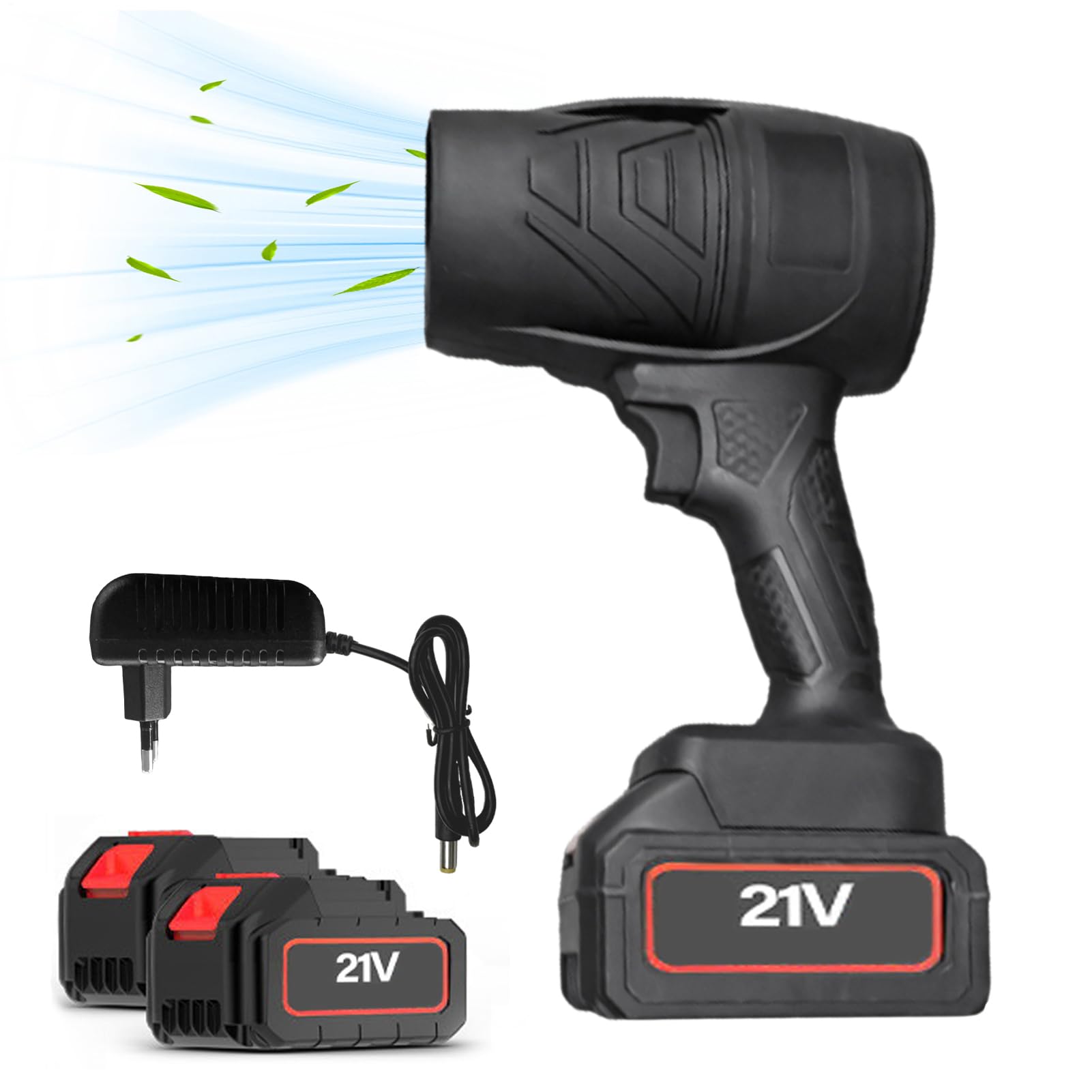 Soffiatore A Mano Ventilatore Elettrico Portatile Turbo Senza Fili A Mano | Soffiatore foglie senza fili Per Pulizia Cortile Patio Auto Giardino Paesaggistica Garage Autunno Inverno