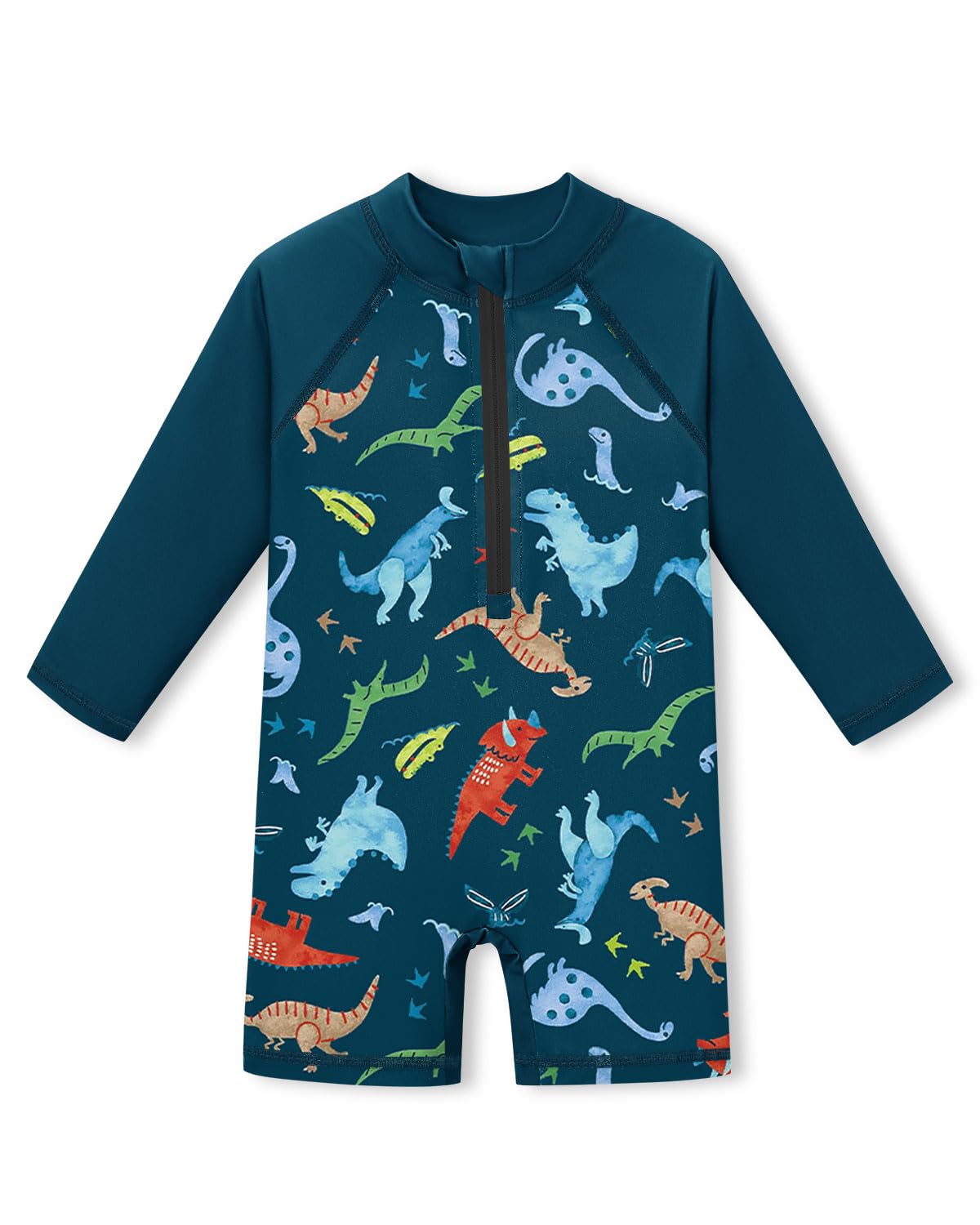 BesserBay Damen Druck Schwimmshirt UV Shirt Kurzarm 1/4 Zip