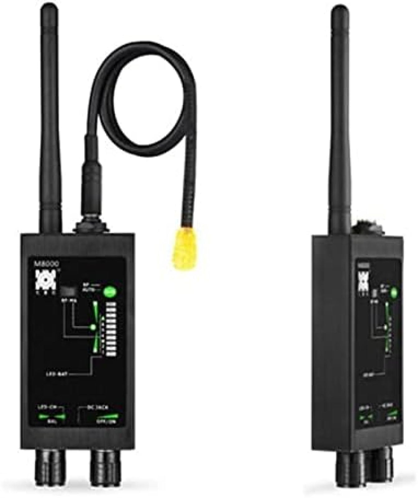 Detector GPS M8000 Detector de señal automático Detector de señal RF inalámbrico Cámara Oculta antiespía Buscador de escaneo GPS gsm Detección de Antena magnética Detector de Coche