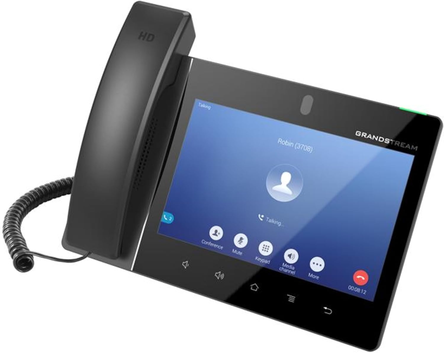 Grandstream GXV3480 IP Video Phone | 16 Lines, 16 SIP Accounts | 8-Inch Color Touch Screen | Wi-Fi 6 | Dual-Port Gigabit Ethernet with Integrated PoE