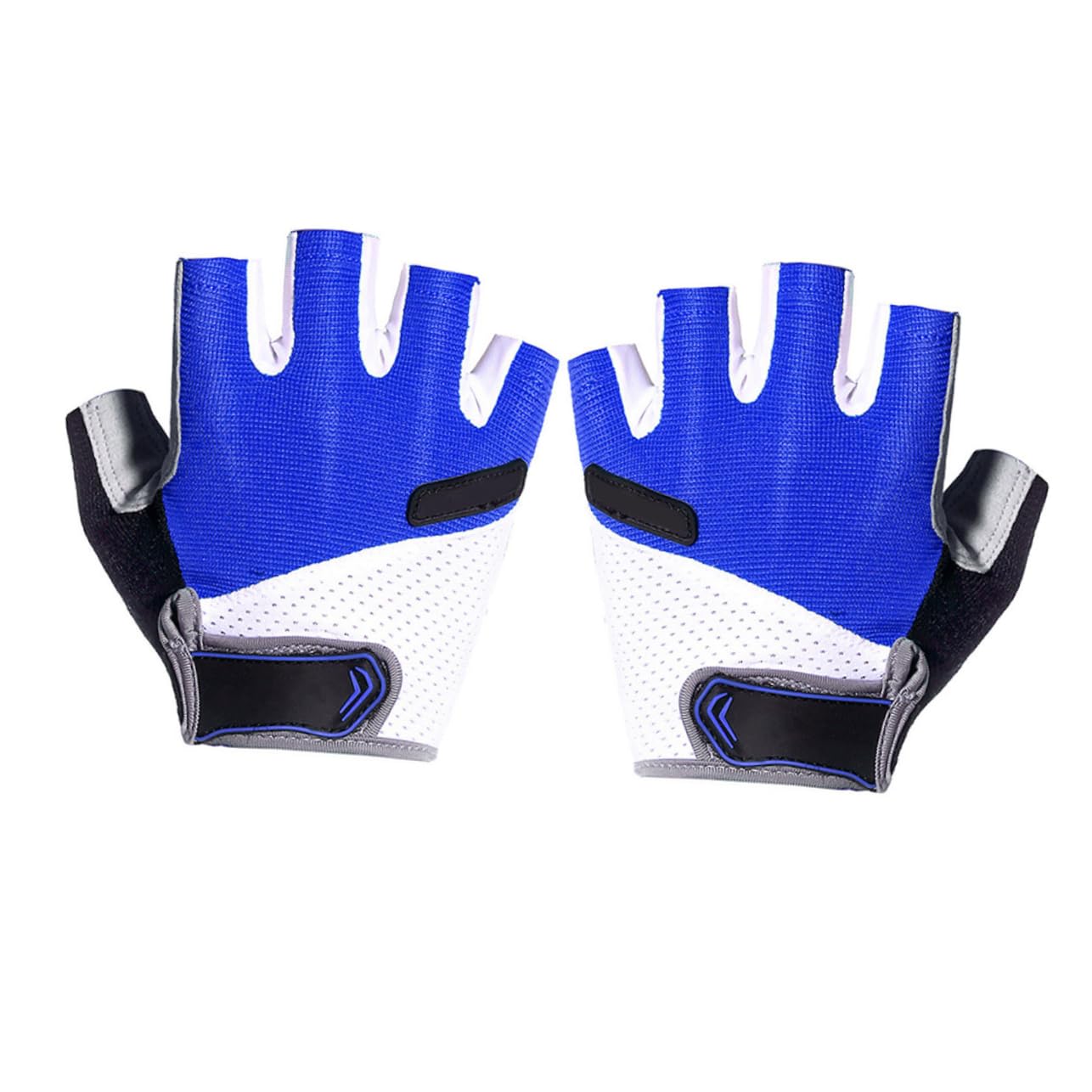 BESPORTBLE 1Pair Unisex Half Finger Cycling Gloves Breathable and Slip Sports Gloves for Biking Blue for Outdoor Activities Jogging and Riding