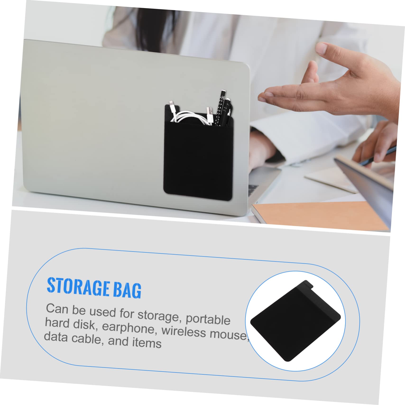 GAROZATION 1pc Elastic Storage Bag for Laptop Accessories Cloth High Capacity Organizer for Tablets External Hard Drives