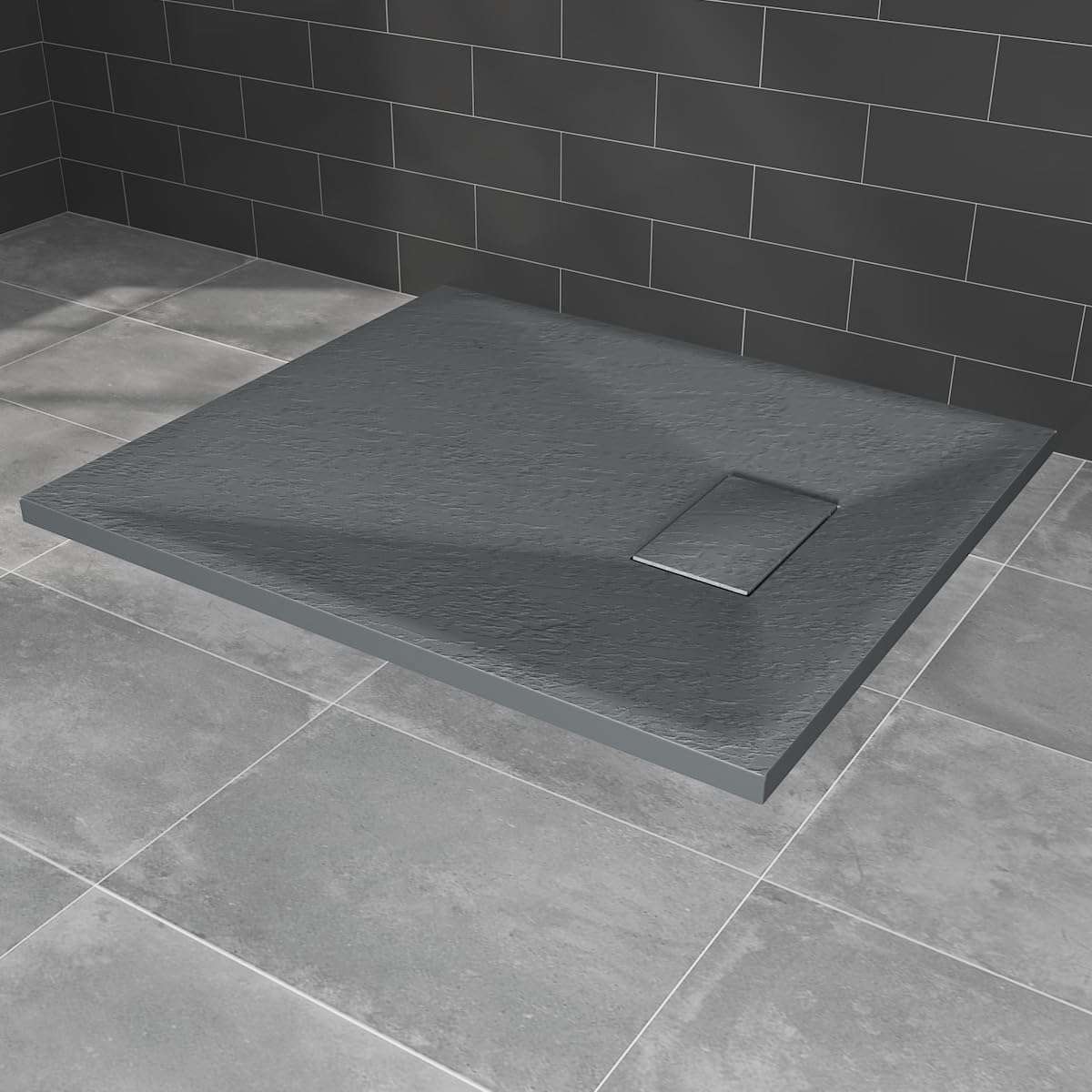 Blümme SMC Shower Tray Rectangle Anthracite Shower Base 900x700mm