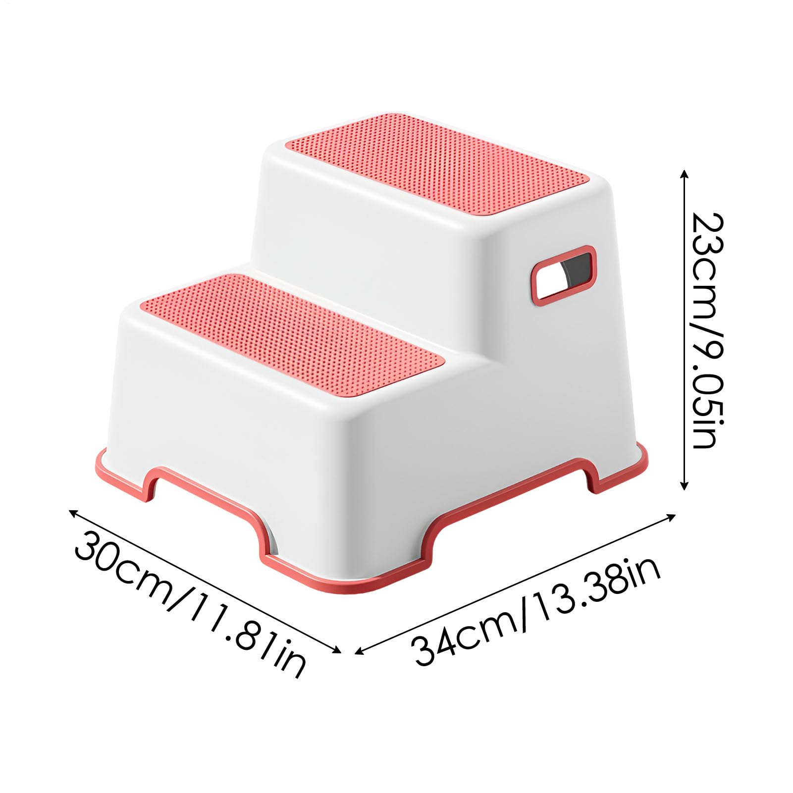 Taburete Infantil de 2 Niveles para baño, Lavabo, Inodoro y Cocina | Antideslizante, 34 x 30 x 23 cm