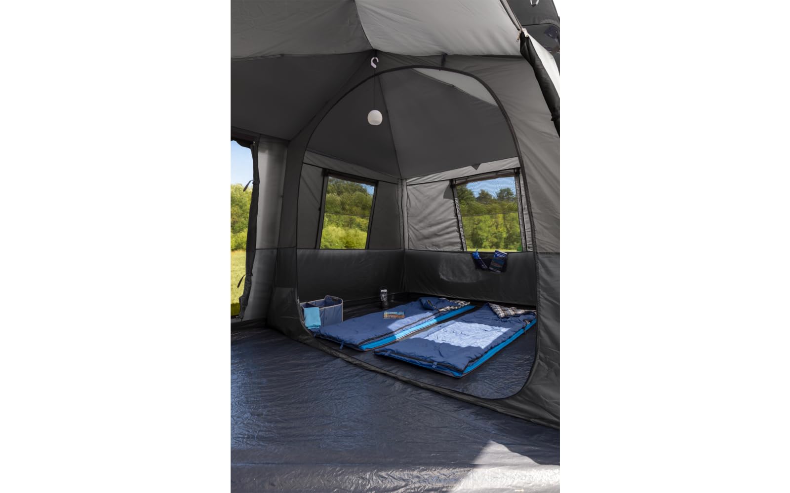 BERGER Milano Familienzelt 6 Personen | Schnellaufbau Kuppelzelt mit 215cm Stehhöhe | Wasserdichtes Campingzelt mit UV-Schutz | Geräumiges Zelt ideal für Camping & Urlaub