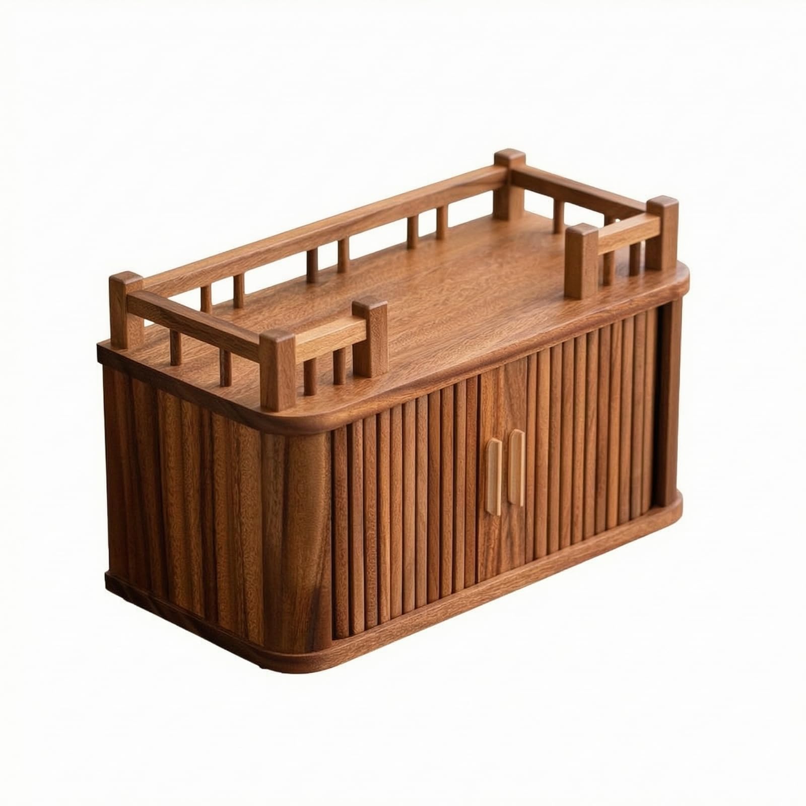 Organizzatore da Scrivania in Legno Organizzatore Desktop con Scomparti Compatto Portaoggetti da Tavolo con Cassetti per Studio, Tè, Stile E