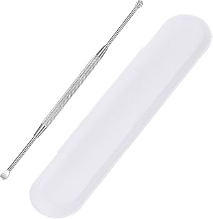 Mudder 304 Stainless Steel Ear Pick - Earwax Remover Spoon Scraper with Storage Box, Rust-Proof Ear Cleaner Tool