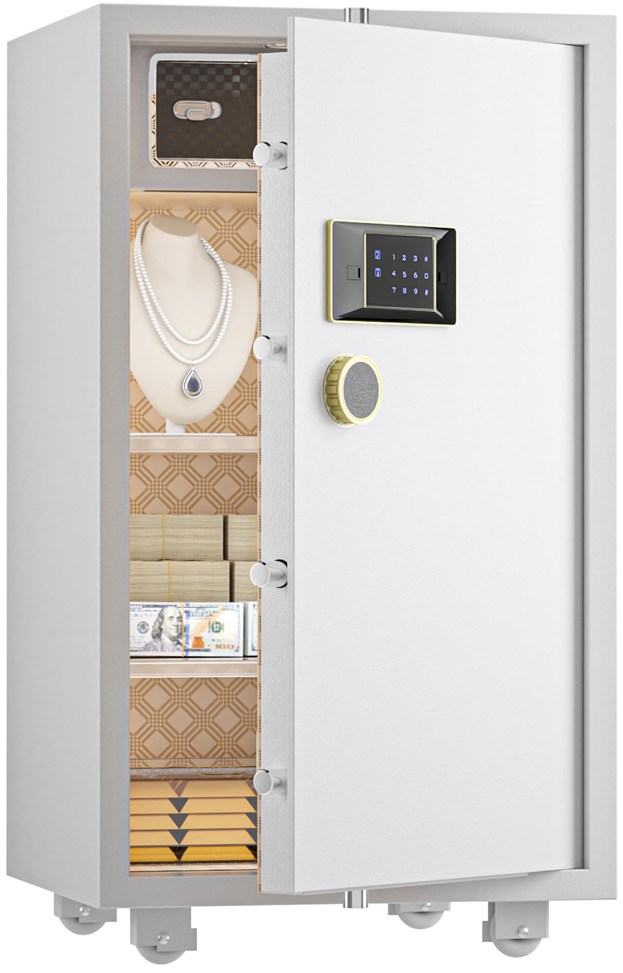 TIGERKING Large Safe with Touchscreen Digital Keypad for Home, 7.2 Cu Ft