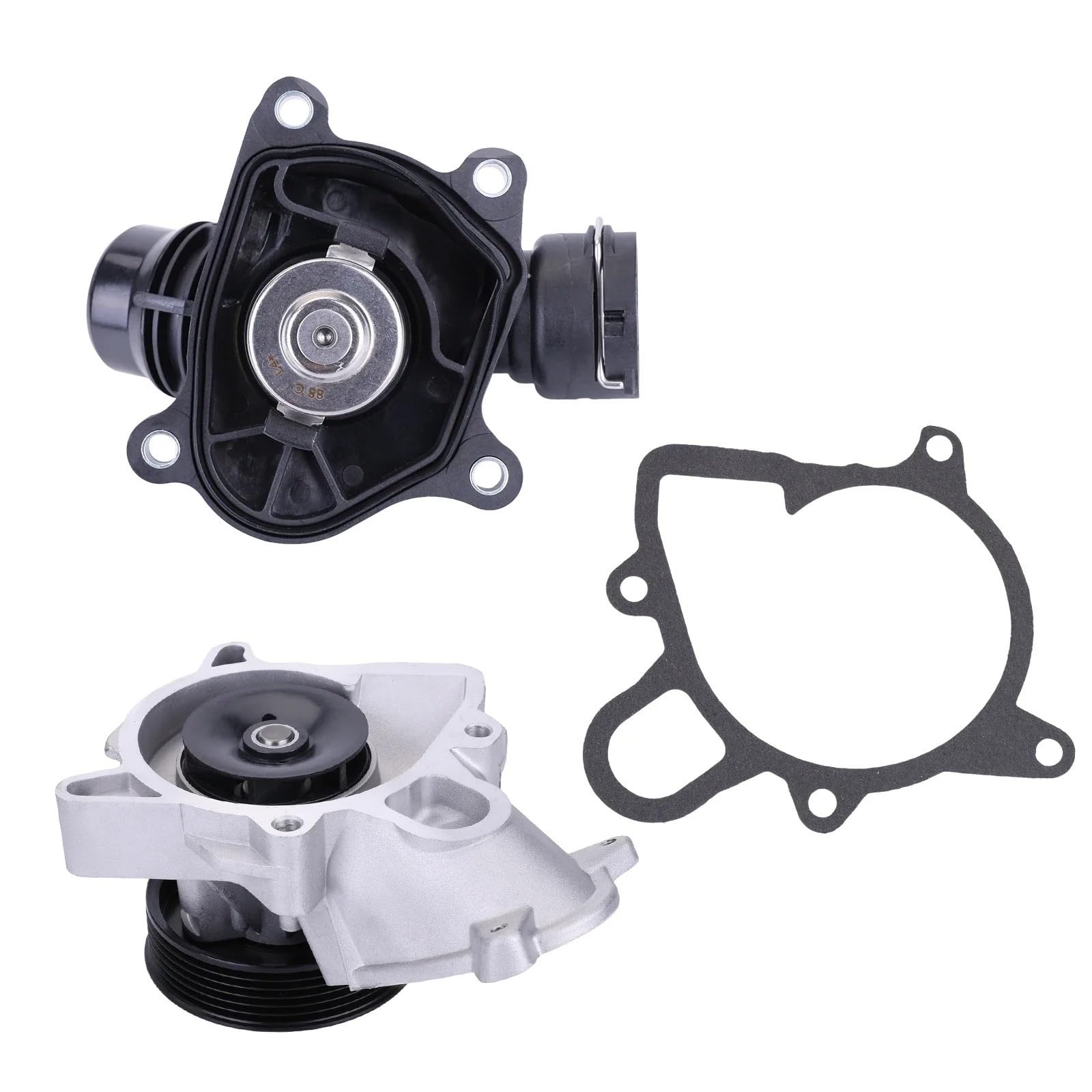 Układ chłodzenia silnika Pasuje do BMW E91 E60 E83 E70 Pompa wodna + zespół termostatu 11517805810 + 7787113 OBUDOWA TERMOSTATU