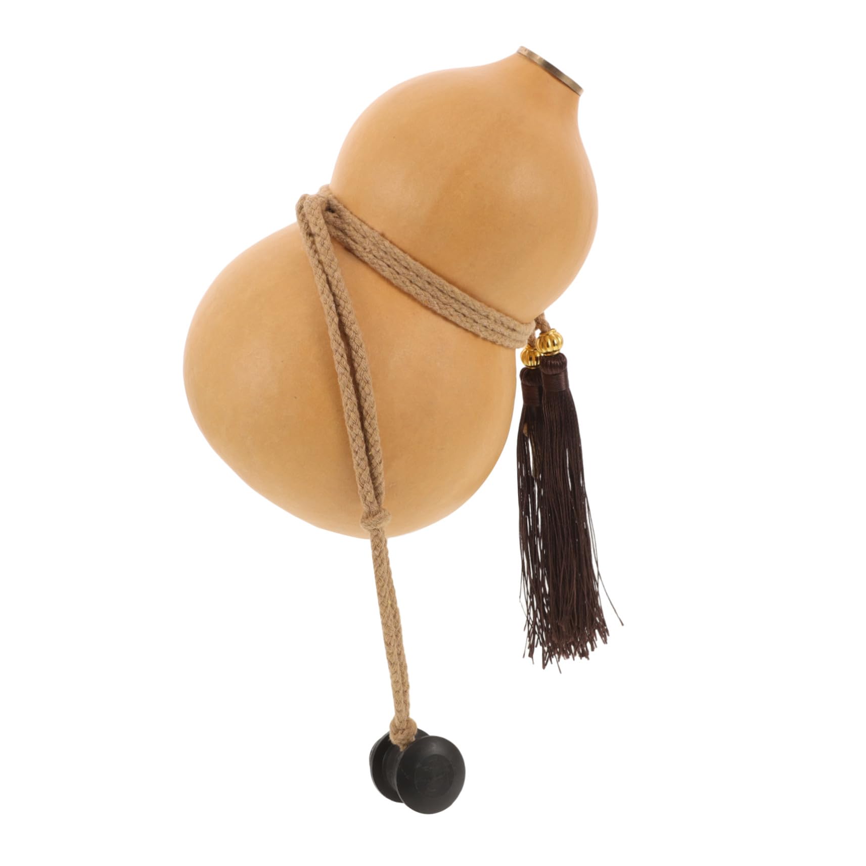 Gourde d'eau portable traditionnelle en design antique avec son support de rangement élégant