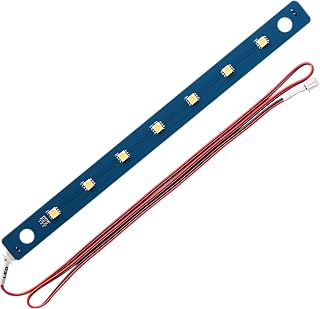 24V LED Light Board Kit, Cool White MP Integrated Design, 0.91 inch / 23 mm Compact Lighting Strip Replacement, Metal-Adhering and Screw Mount, 2.81 inch / 71.5 mm Cable, 3D Printer Accessories