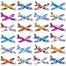 Manmel 50 Pcs Foam Gliders Planes Toys for Kids, Paper Airplane, Party Favors Goodie Bag Stuffers, Outdoor Flying Toys, Bulk for Classroom Prizes Boys and Girls