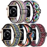 Easuny 5 Pack Stretchy Bands Compatible with Apple Watch Bands for Women