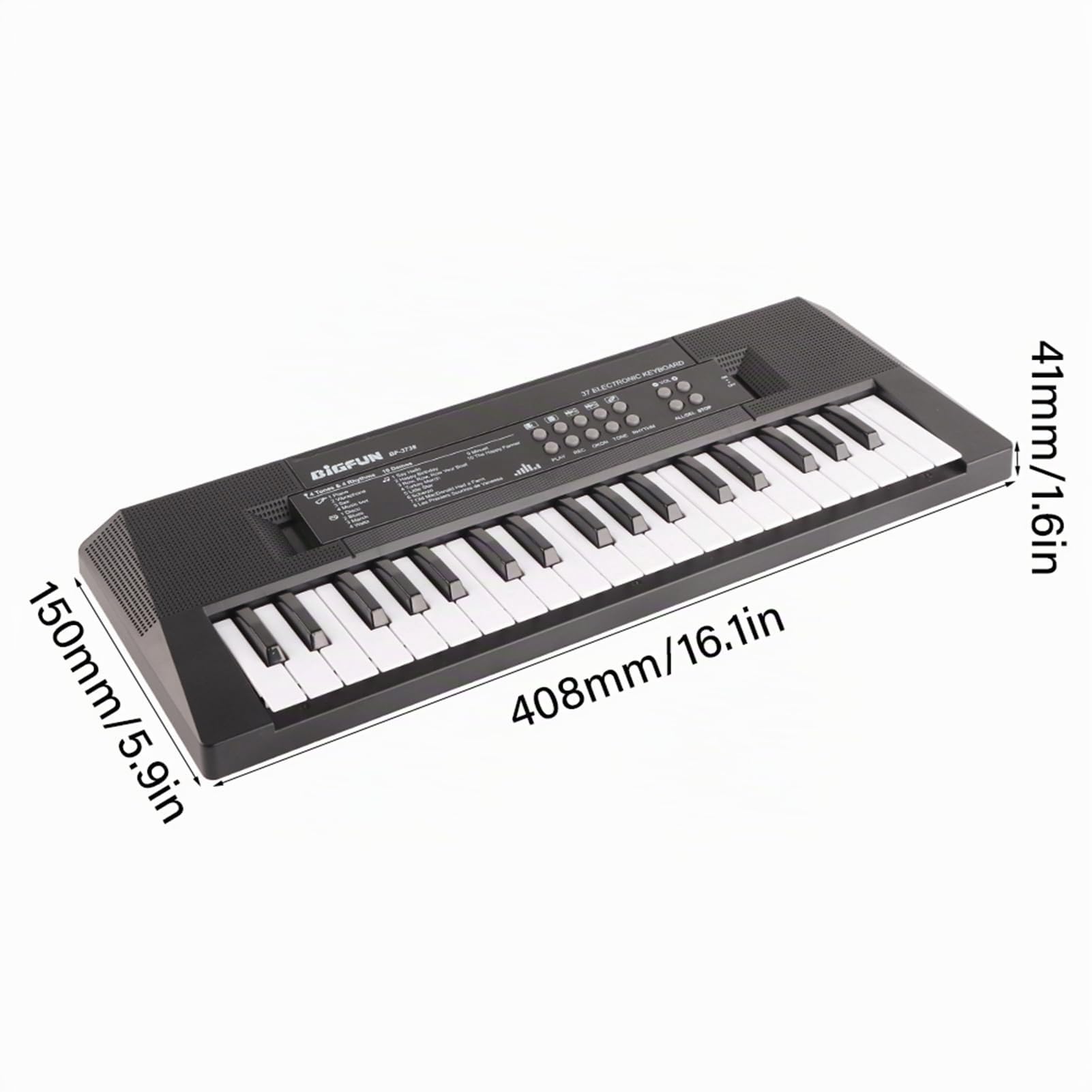 Piano Electrico, Teclado eléctrico Teclado musical electrónico portátil de 37 teclas con función de grabación de micrófono para niños que aprenden