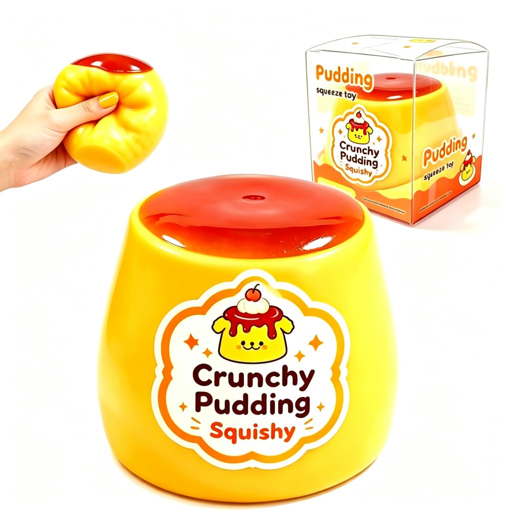 Crunchy Pudding Squishy Sensory Toys Squeeze Fidget Stress Anxiety Relief