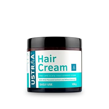 USTRAA Hair Cream for Men - For Daily Use- Style & nourishment - Non-sticky, Non-oily - Sulphate & Paraben FREE
