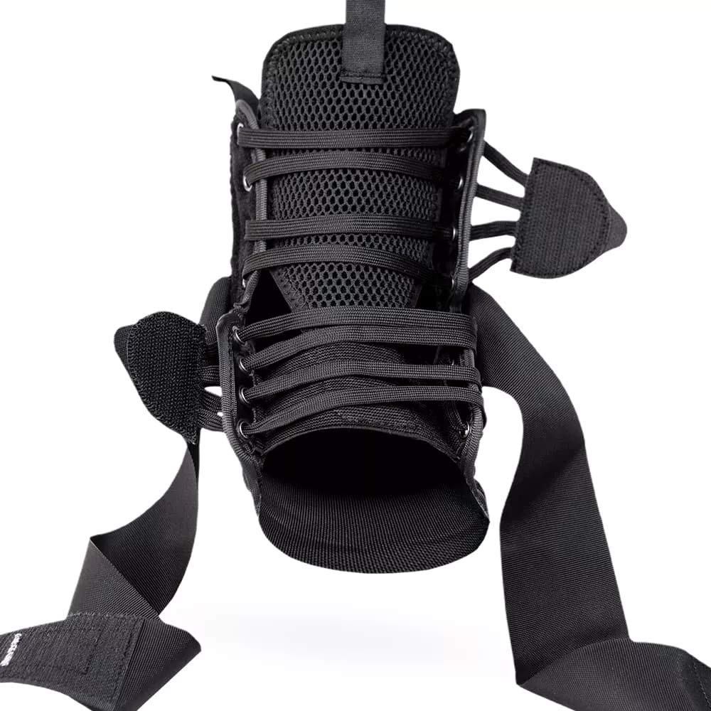 Space Brace 2.0 - Tobillera con cordones rápidos - Par | Para baloncesto, BMX, MTB, correr y patinar. Tobillera para hombres, mujeres y niños | Hecho para deportes | Grande