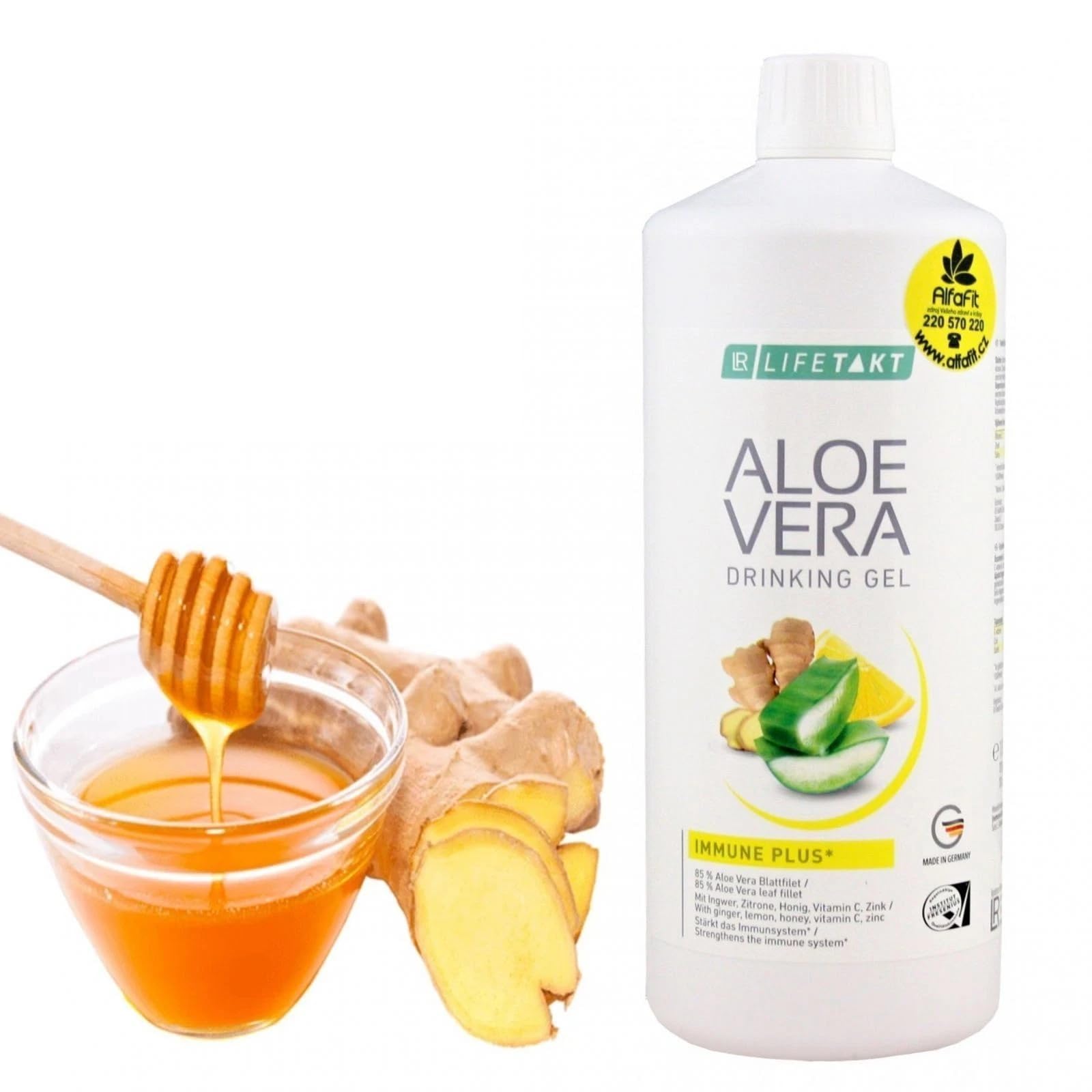Amazon.com: LR Lifetakt Aloe Vera Drinking Gel Immune Plus Health Care  Women Men Drink Every Day Natural Treatment Set of 3-1000 ml./33.3 fl.oz :  Health & Household