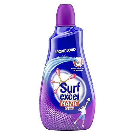 Surf Excel Matic Front Load Liquid Detergent 1.02 L | Designed To Remove Tough Stains | Surf Excel Liquid Detergent - For Front Load Washing Machines