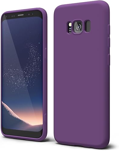 oakxco Diseñada para Samsung Galaxy S8, funda de silicona líquida, bonita funda delgada y delgada de goma suave de poliuretano termoplástico para