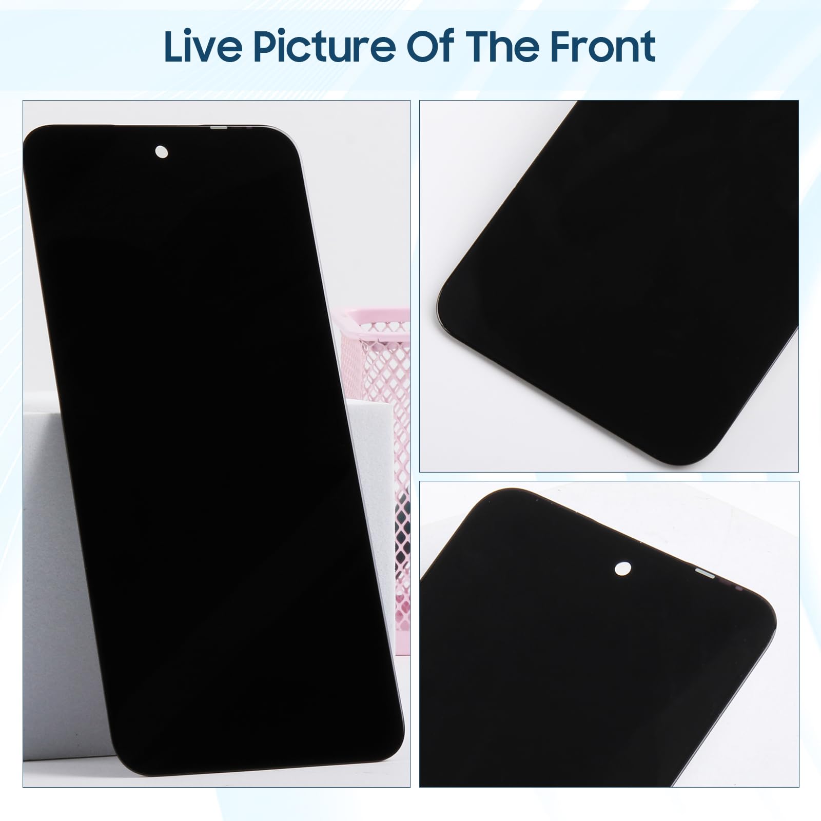 ARSSLY Display LCD per TCL 60 SE / 60 5G / 60R / 605 LCD Display per TCL 60 SE T517H 6,7 pollici LCD Display Schermo di Ricambio Touch Digitalizer Assembly con Riparazione Kit, Nero