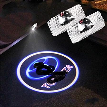 Amazon Znylsq ドアカーテシランプ レーザーロゴライトドアウェルカムライト カーテシランプ Ledロゴ投影 ゴーストシャドウ トヨタ 30 60系 ドアランプ 2個セット For Toyota カーテシーランプ 車 バイク
