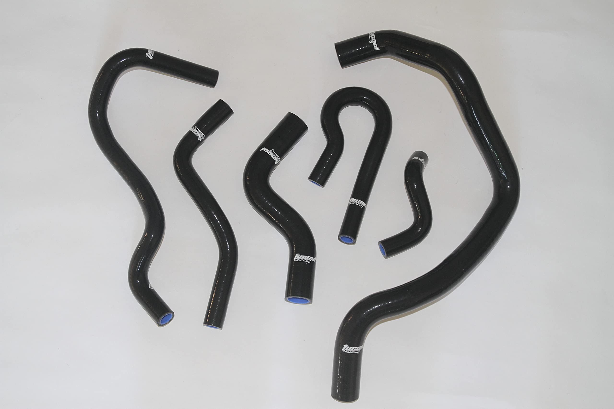 Tucool Racing Silicone Radiator Coolant Hose Kit for Civic D15 D16 EG EK No. 1010 (Black)