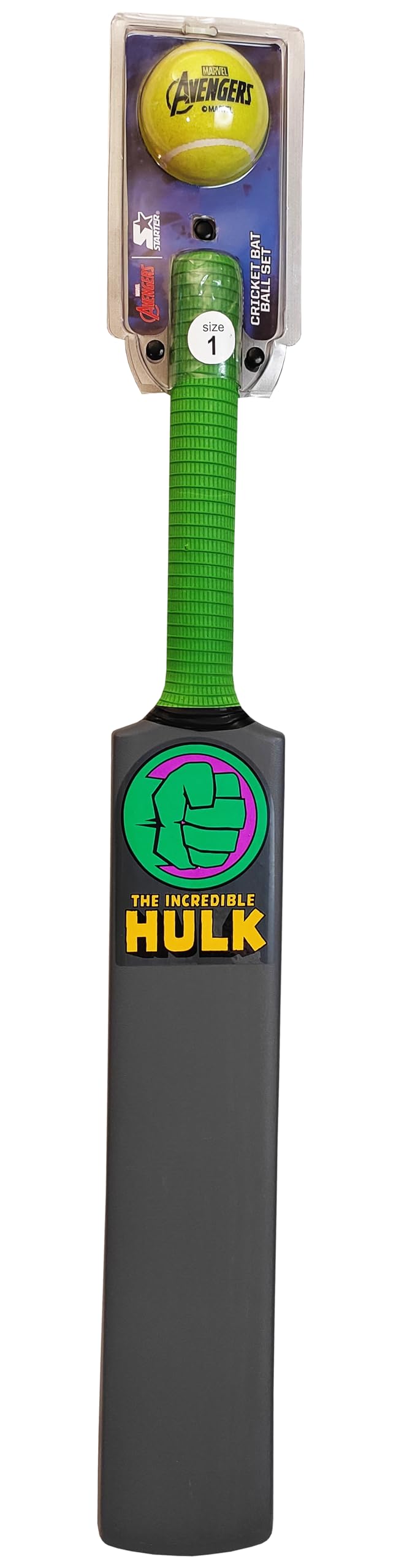 Starter Hulk Cricket Bat and Ball Set Size 1 Multicolour, 3Y+