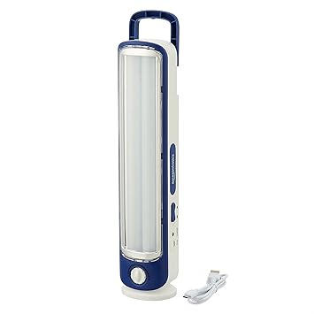 amazon basics Glow 180 Degree Rechargeable Led Light, Blue, White - image, photos
