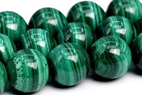 Cuentas de malaquita natural auténticas de 0472in cuentas sueltas redondas AAA de Sudáfrica 155 pulgadas