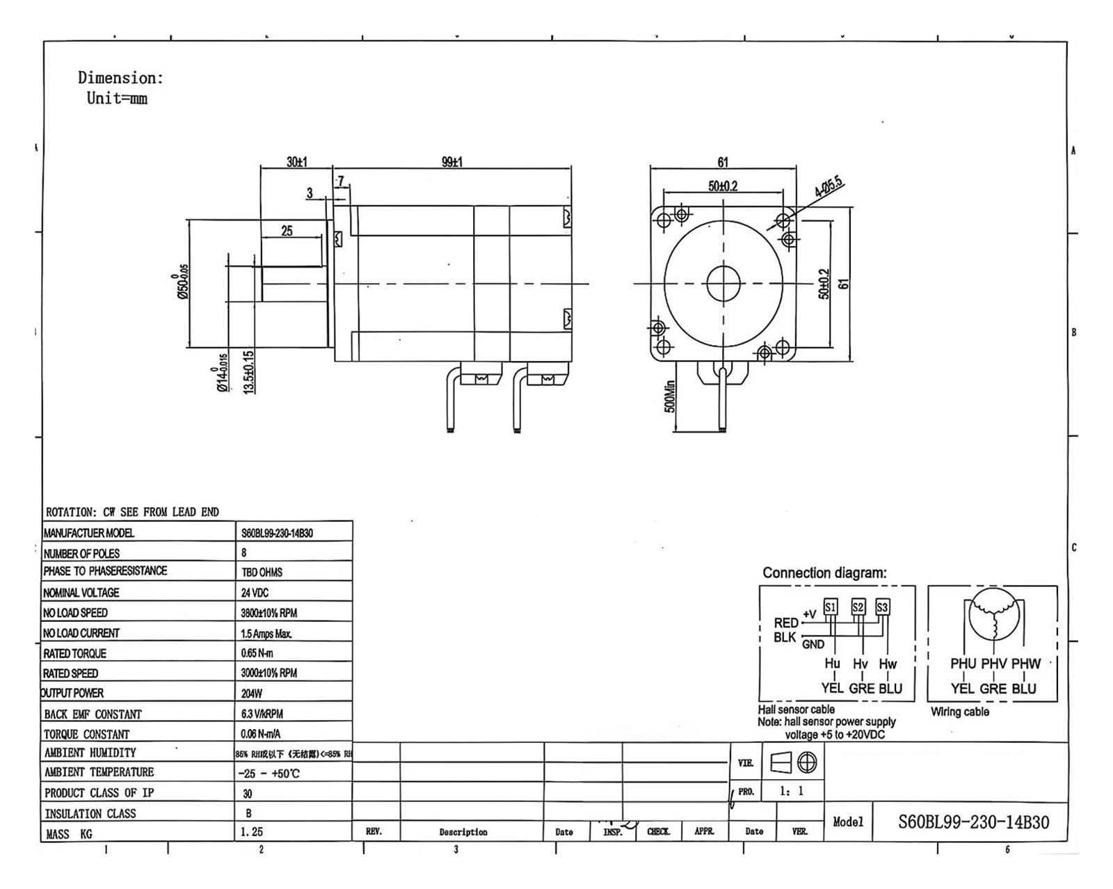 24 V 48 V 200 W 3000 obr./min silnik prądu stałego BLDC 60 mm bezszczotkowy silnik z kołnierzem kwadratowym DC