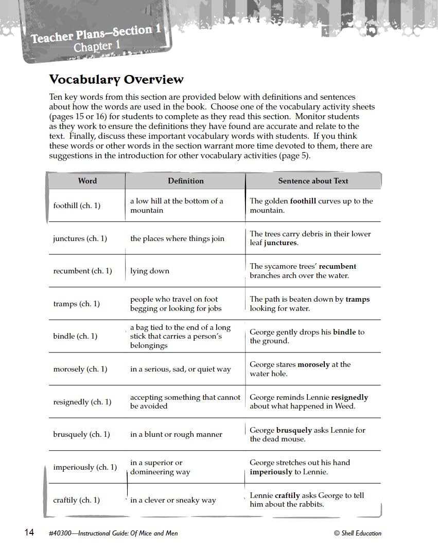 Of Mice and Men: An Instructional Guide for Literature - Novel Study Guide for High School Literature with Close Reading and Writing Activities (Great Works Classroom Resource) - Image 6