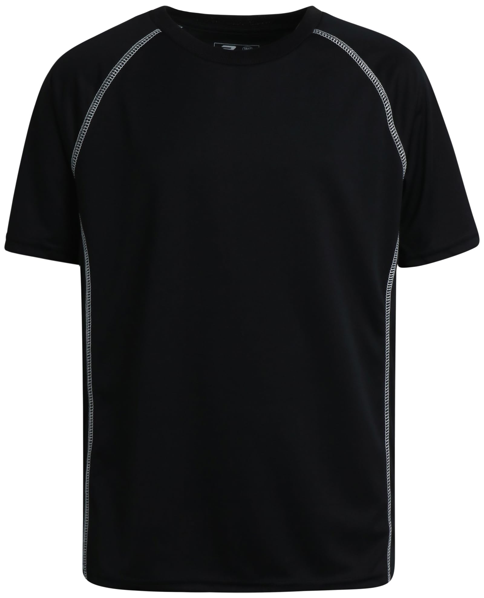 Pro Athlete Camiseta deportiva para niño, paquete de 4 unidades, ligera, de secado rápido, de manga corta, para niños (tallas: 8-20)