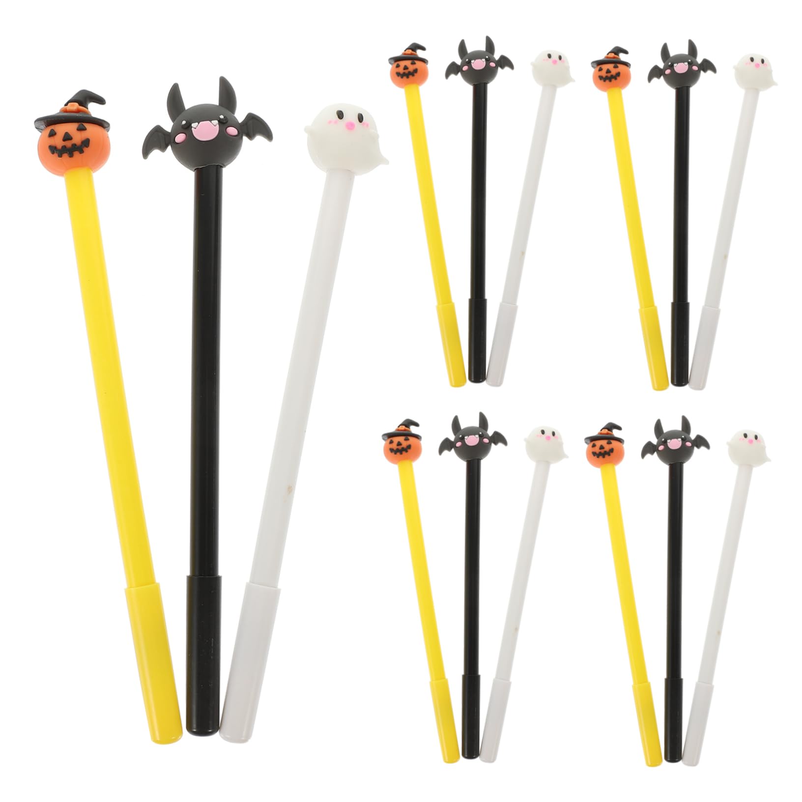 Operitacx 75pièces Stylos à Gel Halloween De Stylos Décoratifs Forme De Citrouille Chauve-souris Et Fantôme Fournitures Scolaires Et Récompenses Festives