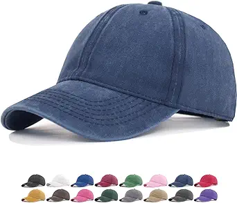 AOSMI Vintage Washed Cotton Baseball Caps Men Women Adjustable Unstructured Low Profile Dad Hat