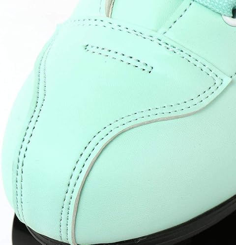 Miniatura 7 de YYW Patines de ruedas para mujeres y hombres, de piel sintética de alta calidad, patines clásicos de doble fila, patines para interiores y