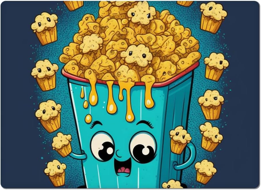 Popcorn Graphic Car Magnet 2 PCS - Mouse Car Magnet - Cartoon Sticker