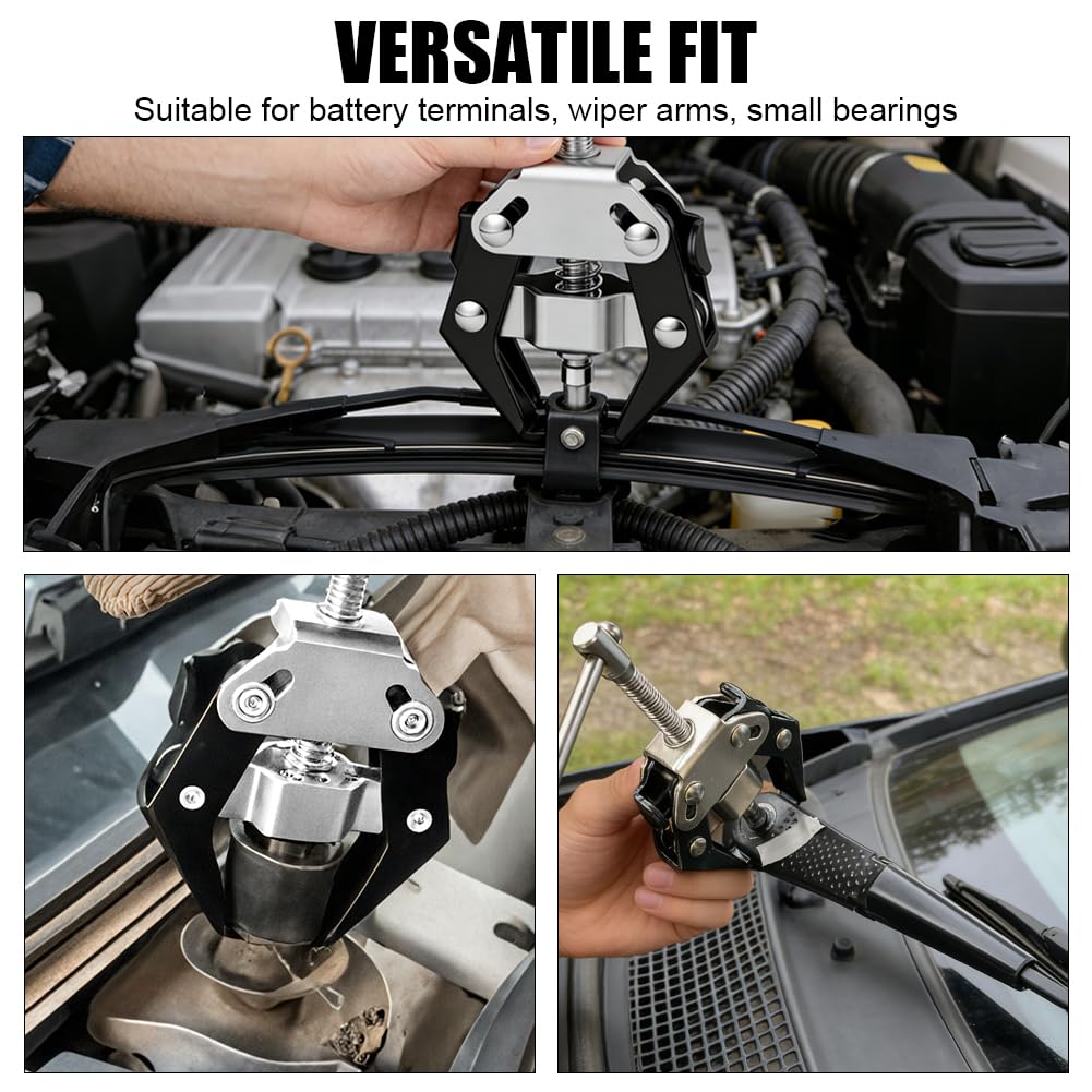 URAQT Estrattore Tergicristallo Auto, 9-30mm Estrattore Cuscinetti Regolabile, Universale per Braccio del Tergicristallo, Robusto e Durevole, Strumento di rimozione del Braccio del tergicristallo