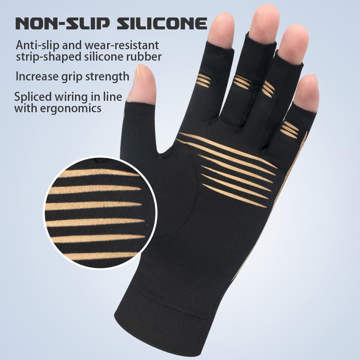 All-Around Compression Arthritis Gloves for Women for Pain, Carpal Tunnel Relief Gloves for Men,