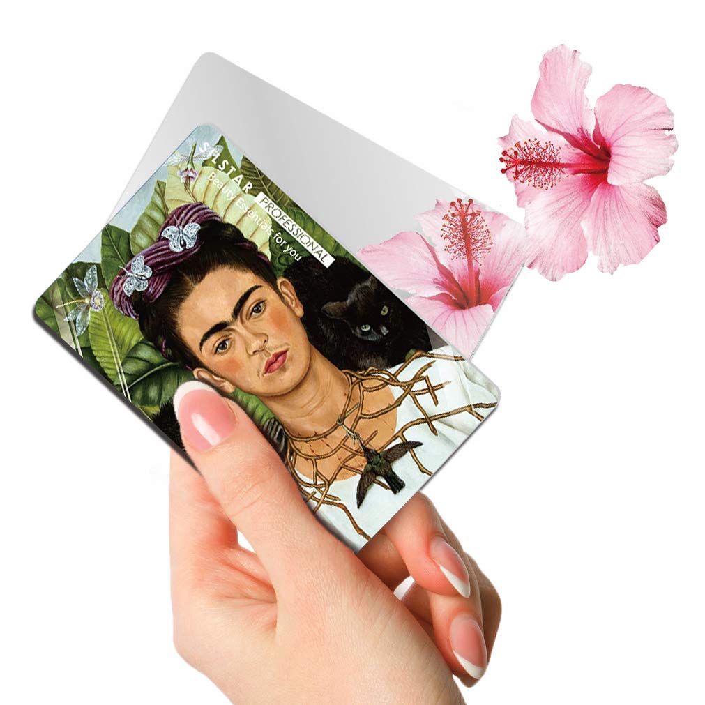 SILSTAR PROFESSIONAL Compact Card Mirror, Unbreakable Acrylic Makeup Mirror, Vanity Mirror (Frida Kahlo_Self-Portrait-with-Thorn-Necklace-and-Hummingbird) 105