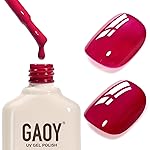 GAOY Red Gel Nail Polish, 16ml Soak Off Gel Polish, UV Light Cure for Nail Art DIY Manicure at Home, 4159 Midnight Rose