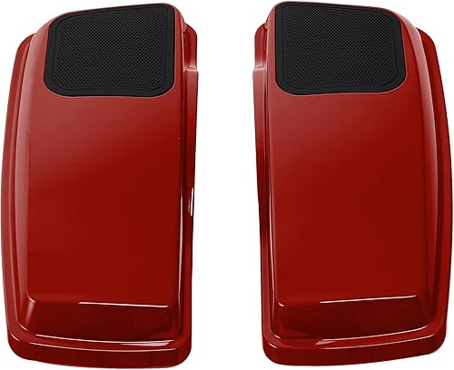 Miniatura 4 de TCT-MOTORPARTS Wicked Red - Tapas de altavoz para alforja de 6 x 9 pulgadas para Harley Touring Road King Road Glide, Street Glide, Ultra Limited,